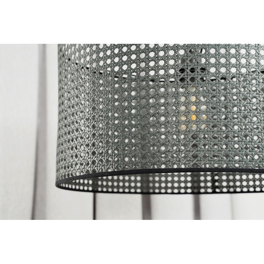 Duolla - Chandelier on a string ROLLER RATTAN 1xE27/15W/230V d. 45 cm black
