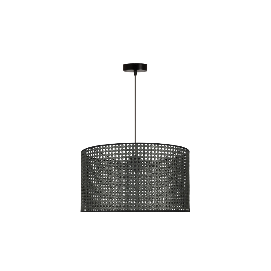 Duolla - Chandelier on a string ROLLER RATTAN 1xE27/15W/230V d. 45 cm black