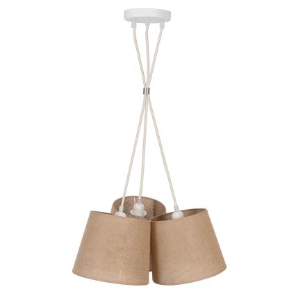 Duolla - Chandelier on a string ROSSA 3xE27/15W/230V d. 45 cm brown