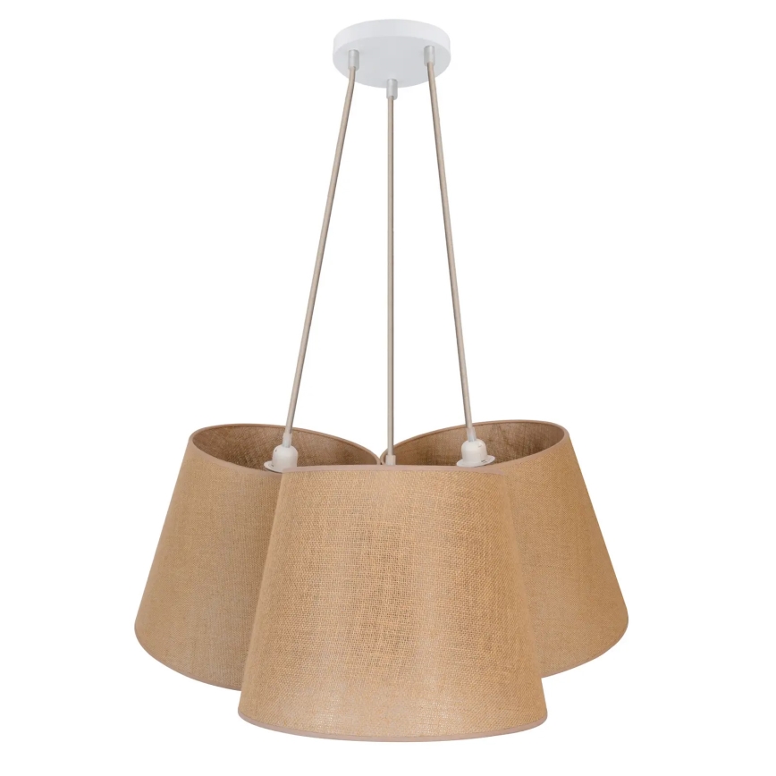 Duolla - Chandelier on a string ROSSA 3xE27/15W/230V d. 75 cm brown