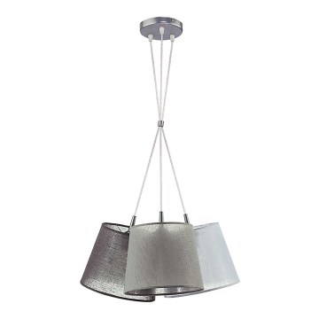 Duolla - Chandelier on a string ROSSA 3xE27/40W/230V anthracite/grey