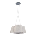 Duolla - Chandelier on a string ROSSA 3xE27/40W/230V light grey