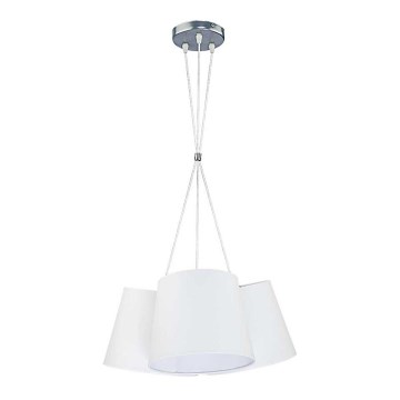 Duolla - Chandelier on a string ROSSA 3xE27/40W/230V white