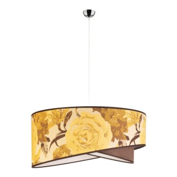 Duolla - Chandelier on a string ROYAL 1xE27/40W/230V d. 50 cm yellow