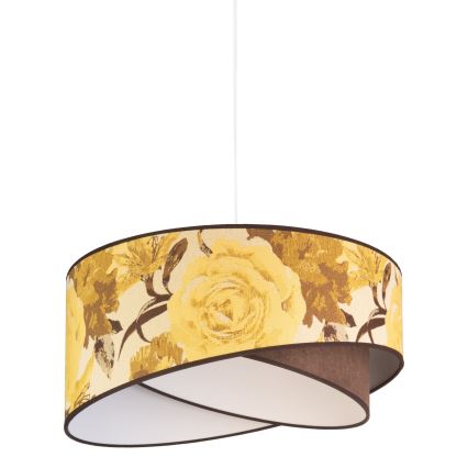 Duolla - Chandelier on a string ROYAL 1xE27/40W/230V d. 50 cm yellow