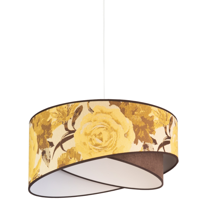 Duolla - Chandelier on a string ROYAL 1xE27/40W/230V d. 50 cm yellow