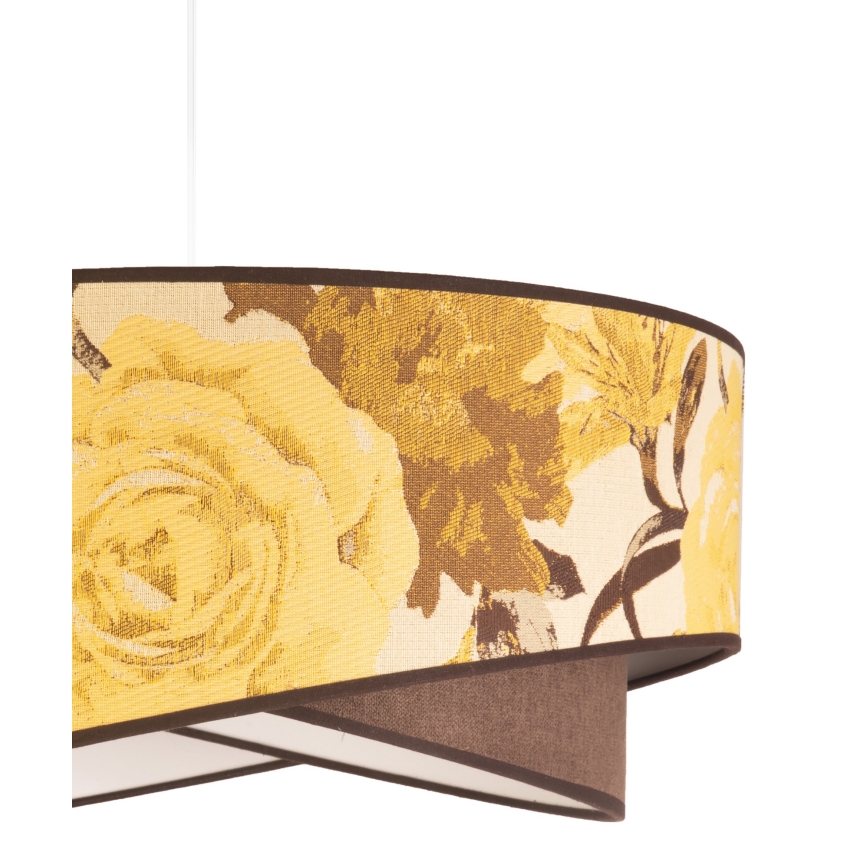 Duolla - Chandelier on a string ROYAL 1xE27/40W/230V d. 50 cm yellow