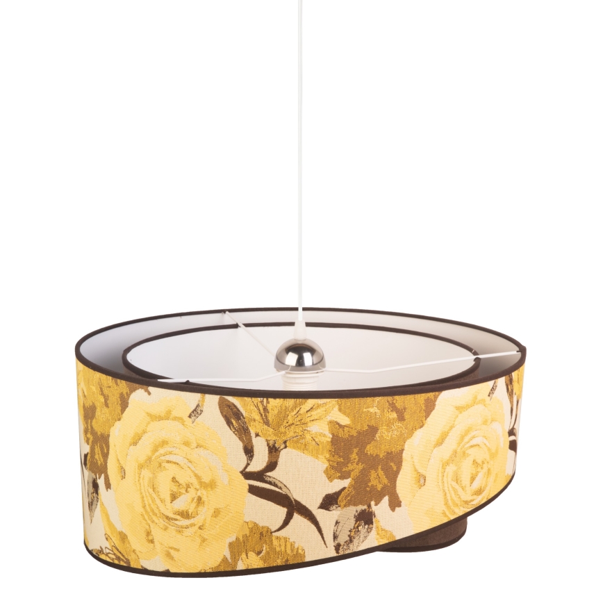 Duolla - Chandelier on a string ROYAL 1xE27/40W/230V d. 50 cm yellow