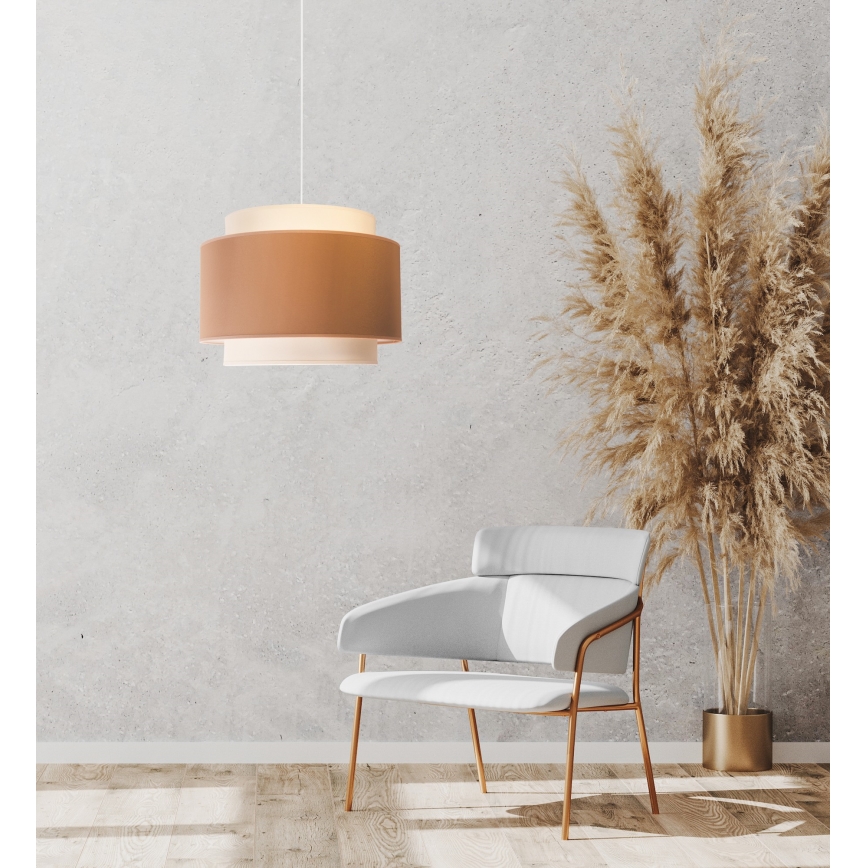 Duolla - Chandelier on a string SOHO 1xE27/40W/230V d. 40 cm beige/creamy