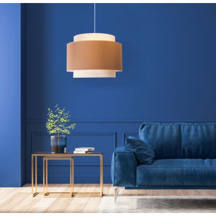 Duolla - Chandelier on a string SOHO 1xE27/40W/230V d. 40 cm beige/creamy