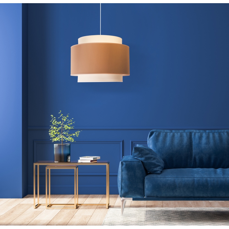 Duolla - Chandelier on a string SOHO 1xE27/40W/230V d. 40 cm beige/creamy