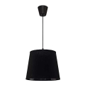 Duolla - Chandelier on a string SOLO 1xE27/40W/230V d. 24 cm black