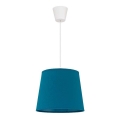 Duolla - Chandelier on a string SOLO 1xE27/40W/230V d. 24 cm blue