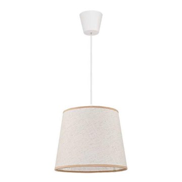 Duolla - Chandelier on a string SOLO 1xE27/40W/230V d. 24 cm light beige