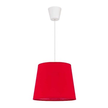 Duolla - Chandelier on a string SOLO 1xE27/40W/230V d. 24 cm red