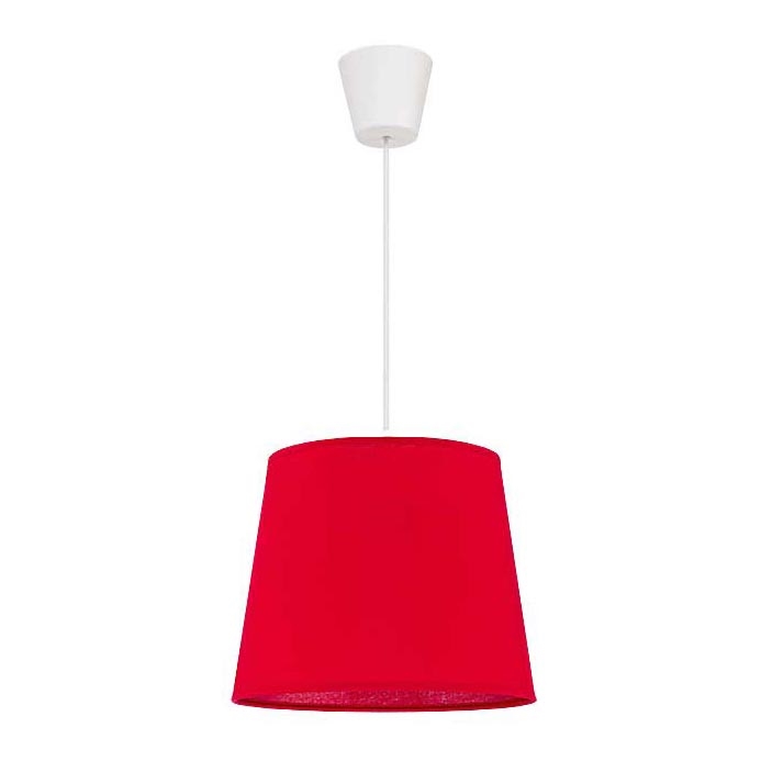 Duolla - Chandelier on a string SOLO 1xE27/40W/230V d. 24 cm red