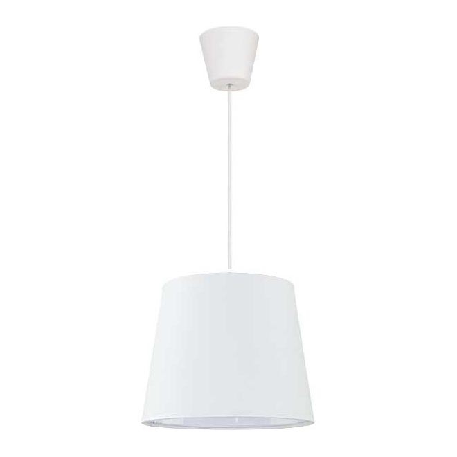 Duolla - Chandelier on a string SOLO 1xE27/40W/230V d. 24 cm white