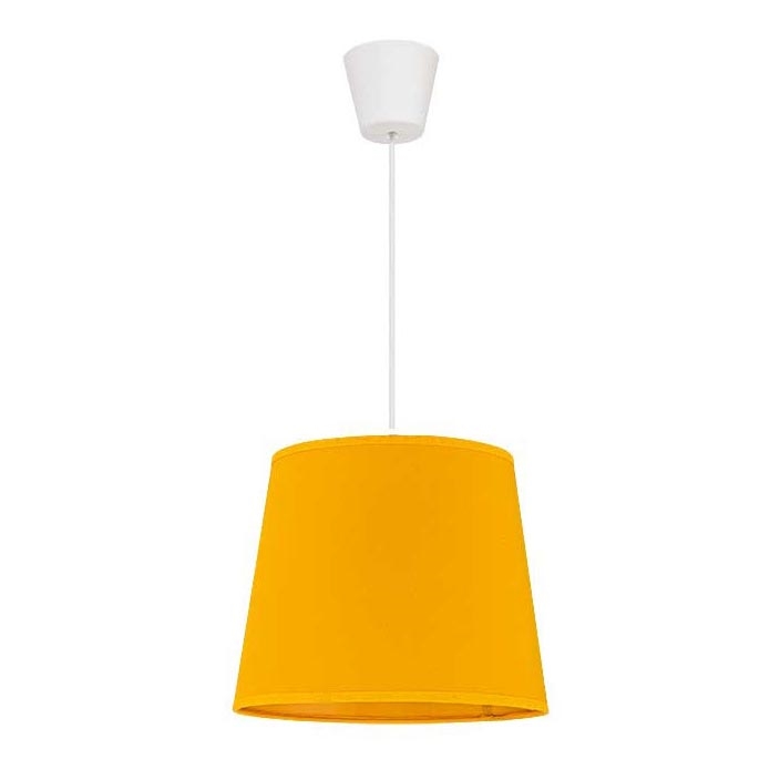 Duolla - Chandelier on a string SOLO 1xE27/40W/230V d. 24 cm yellow