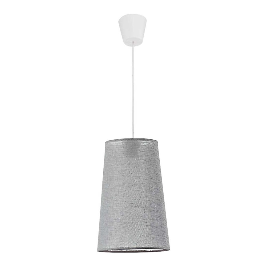 Duolla - Chandelier on a string SOUL 1xE27/40W/230V d. 19,4 cm light grey