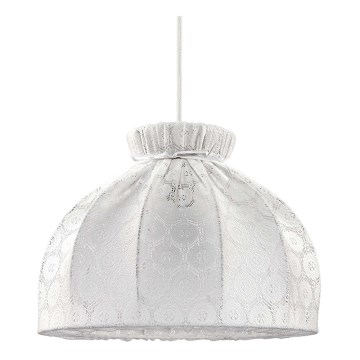 Duolla - Chandelier on a string SYMPHONY 1xE27/40W/230V d. 38 cm white