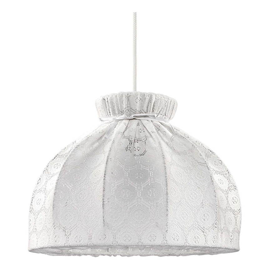 Duolla - Chandelier on a string SYMPHONY 1xE27/40W/230V d. 38 cm white