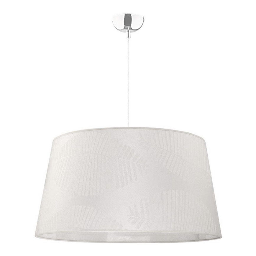 Duolla - Chandelier on a string TENOR 1xE27/40W/230V d. 60 cm white/leaves