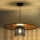 Duolla - Chandelier on a string TOKYO RATTAN 1xE27/15W/230V d. 50 cm gold/black