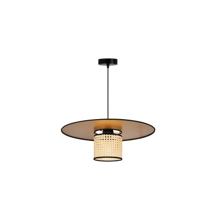 Duolla - Chandelier on a string TOKYO RATTAN 1xE27/15W/230V d. 50 cm gold/rattan