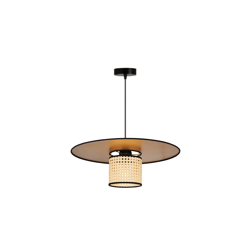 Duolla - Chandelier on a string TOKYO RATTAN 1xE27/15W/230V d. 50 cm gold/rattan