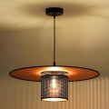 Duolla - Chandelier on a string TOKYO SHINY 1xE27/15W/230V d. 50 cm black/copper