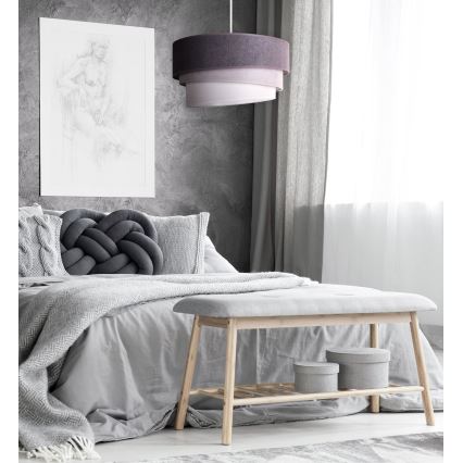 Duolla - Chandelier on a string TRIO 1xE27/15W/230V d. 45 cm anthracite/grey/white