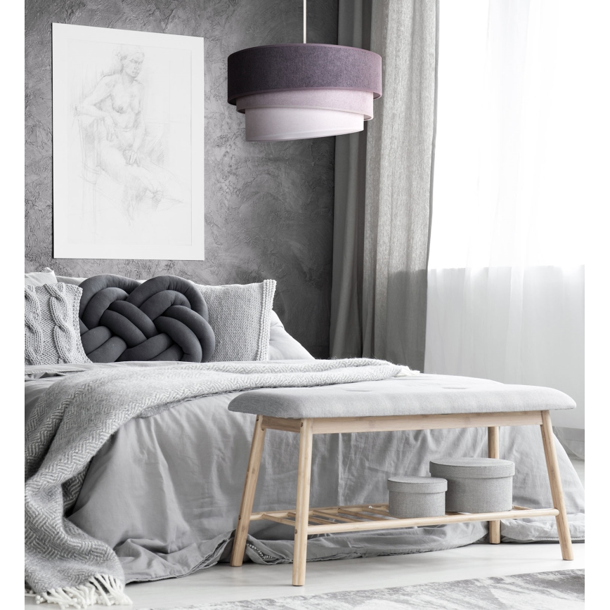 Duolla - Chandelier on a string TRIO 1xE27/15W/230V d. 45 cm anthracite/grey/white