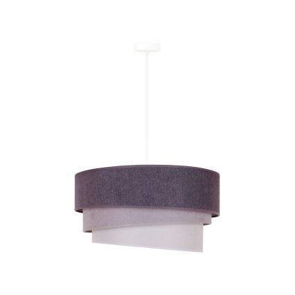 Duolla - Chandelier on a string TRIO 1xE27/15W/230V d. 45 cm anthracite/grey/white