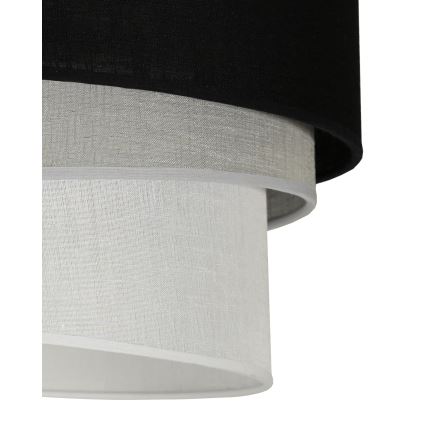 Duolla - Chandelier on a string TRIO 1xE27/15W/230V d. 45 cm black/grey/white