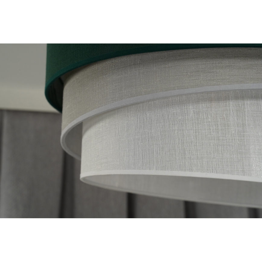 Duolla - Chandelier on a string TRIO 1xE27/15W/230V d. 45 cm green/grey/white