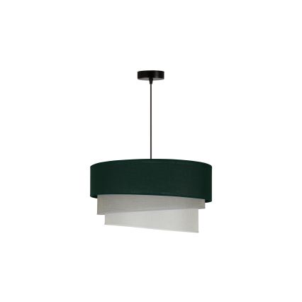 Duolla - Chandelier on a string TRIO 1xE27/15W/230V d. 45 cm green/grey/white