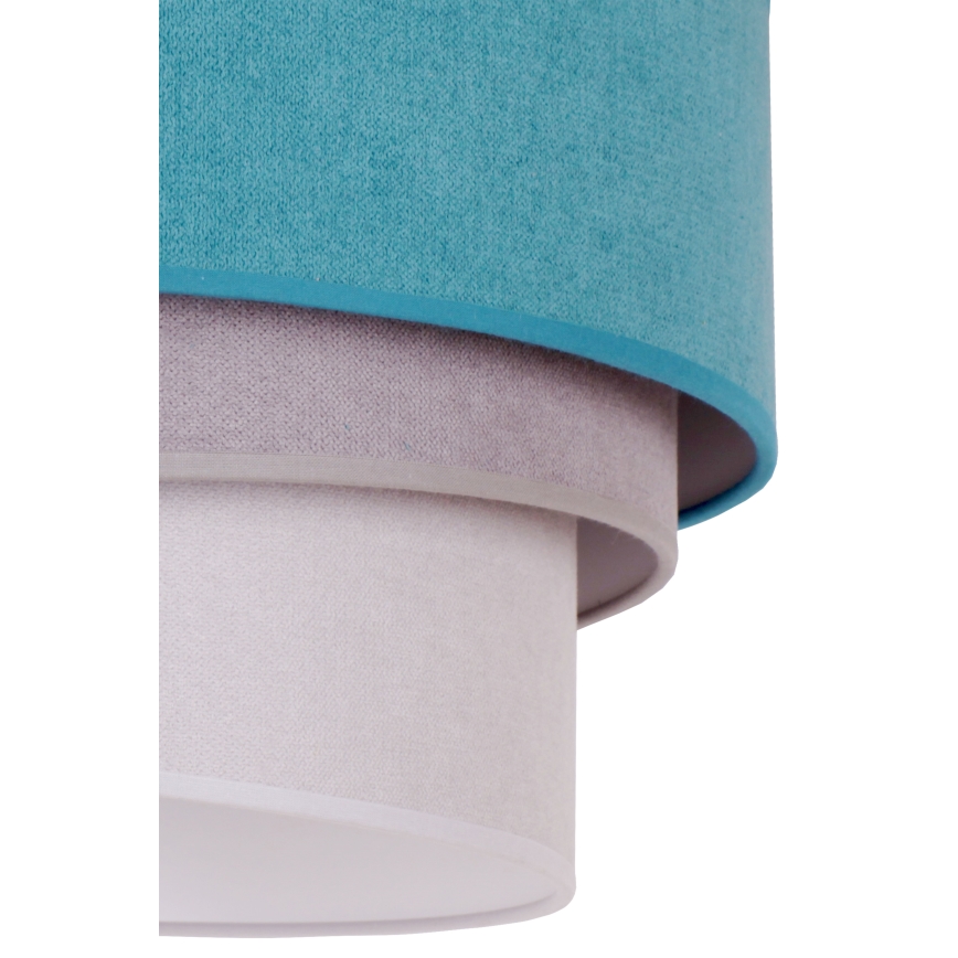 Duolla - Chandelier on a string TRIO 1xE27/15W/230V d. 45 cm turquoise/grey/white