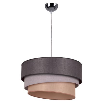 Duolla - Chandelier on a string TRIO 1xE27/40W/230V d. 45 cm anthracite/grey/brown