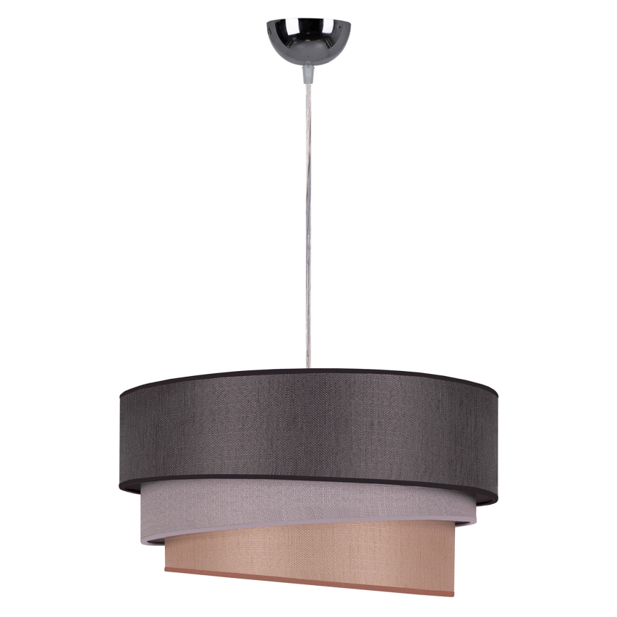 Duolla - Chandelier on a string TRIO 1xE27/40W/230V d. 45 cm anthracite/grey/brown