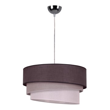 Duolla - Chandelier on a string TRIO 1xE27/40W/230V d. 45 cm anthracite/grey/white