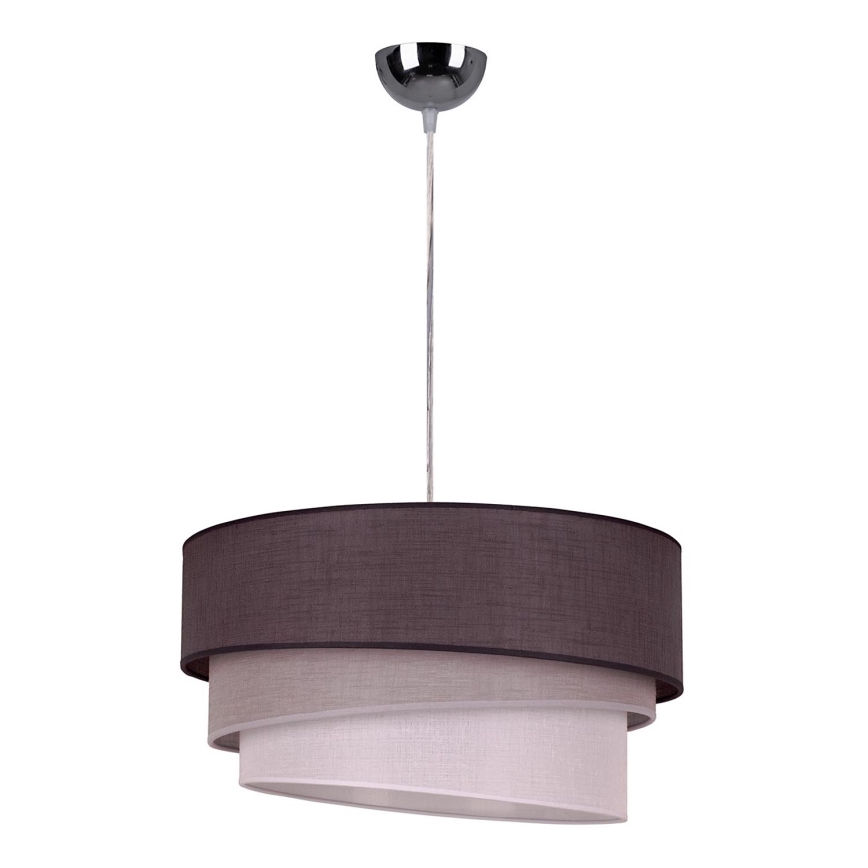 Duolla - Chandelier on a string TRIO 1xE27/40W/230V d. 45 cm anthracite/grey/white