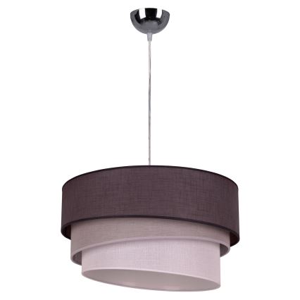 Duolla - Chandelier on a string TRIO 1xE27/40W/230V d. 45 cm anthracite/grey/white