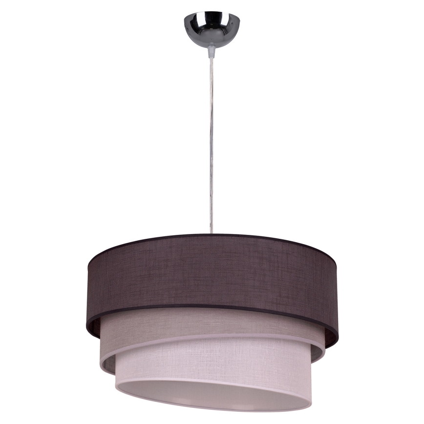 Duolla - Chandelier on a string TRIO 1xE27/40W/230V d. 45 cm anthracite/grey/white