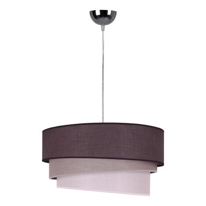 Duolla - Chandelier on a string TRIO 1xE27/40W/230V d. 45 cm anthracite/grey/white
