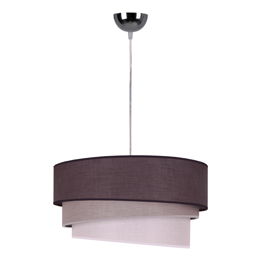 Duolla - Chandelier on a string TRIO 1xE27/40W/230V d. 45 cm anthracite/grey/white