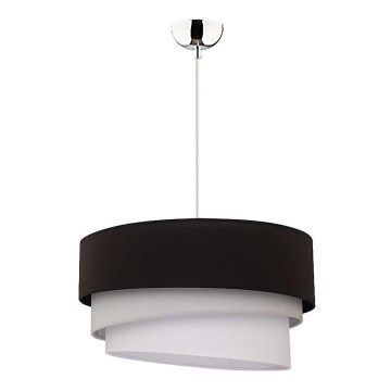 Duolla - Chandelier on a string TRIO 1xE27/40W/230V d. 45 cm black/grey/white