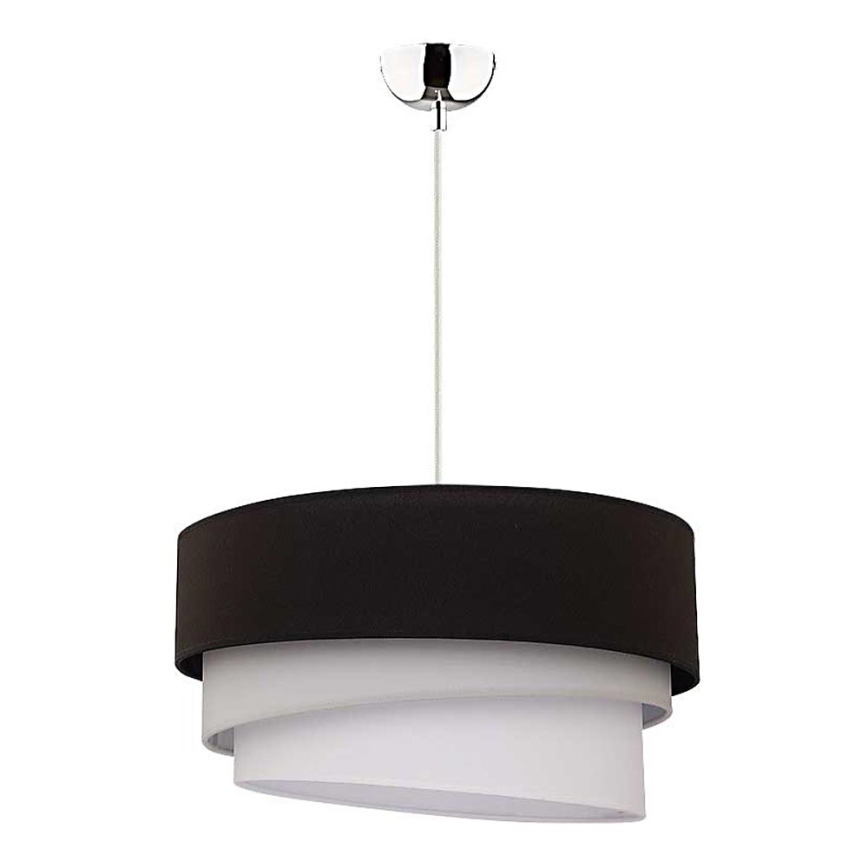 Duolla - Chandelier on a string TRIO 1xE27/40W/230V d. 45 cm black/grey/white
