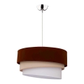Duolla - Chandelier on a string TRIO 1xE27/40W/230V d. 45 cm brown/beige/white