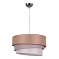 Duolla - Chandelier on a string TRIO 1xE27/40W/230V d. 45 cm brown/grey/silver