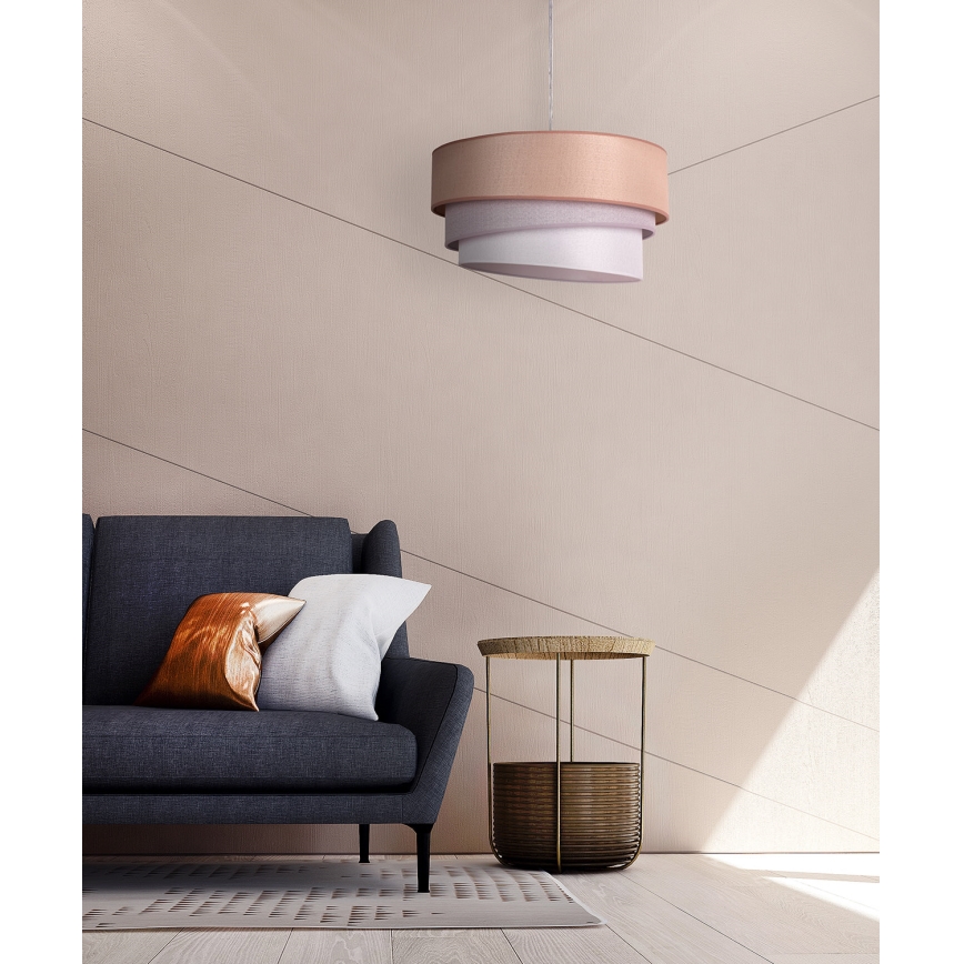 Duolla - Chandelier on a string TRIO 1xE27/40W/230V d. 45 cm brown/grey/silver